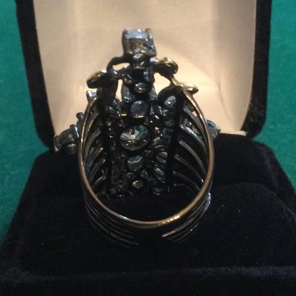 Awesome Genuine Blue Topaz & Moonstone Ring
